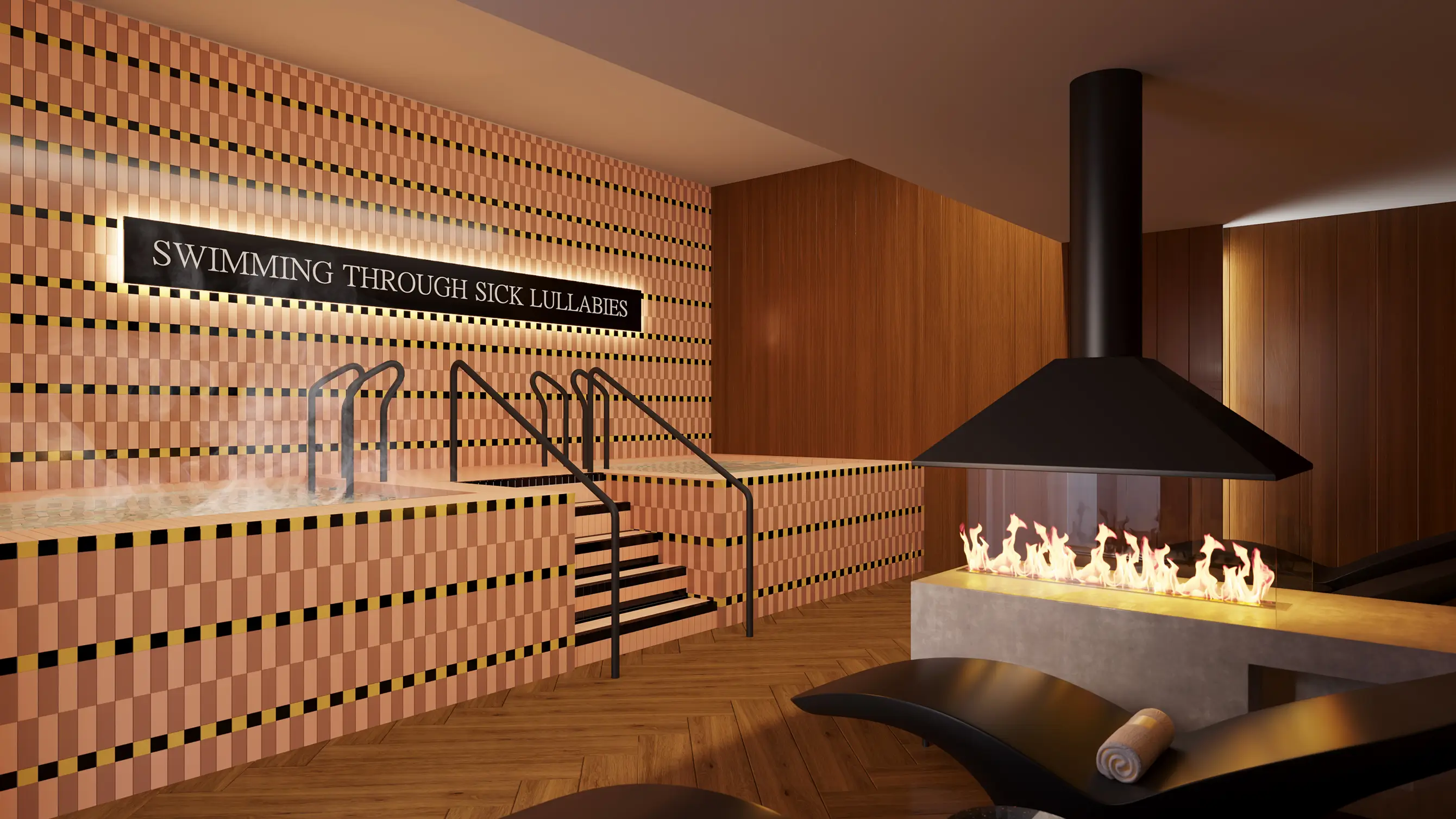 spa and sauna room
