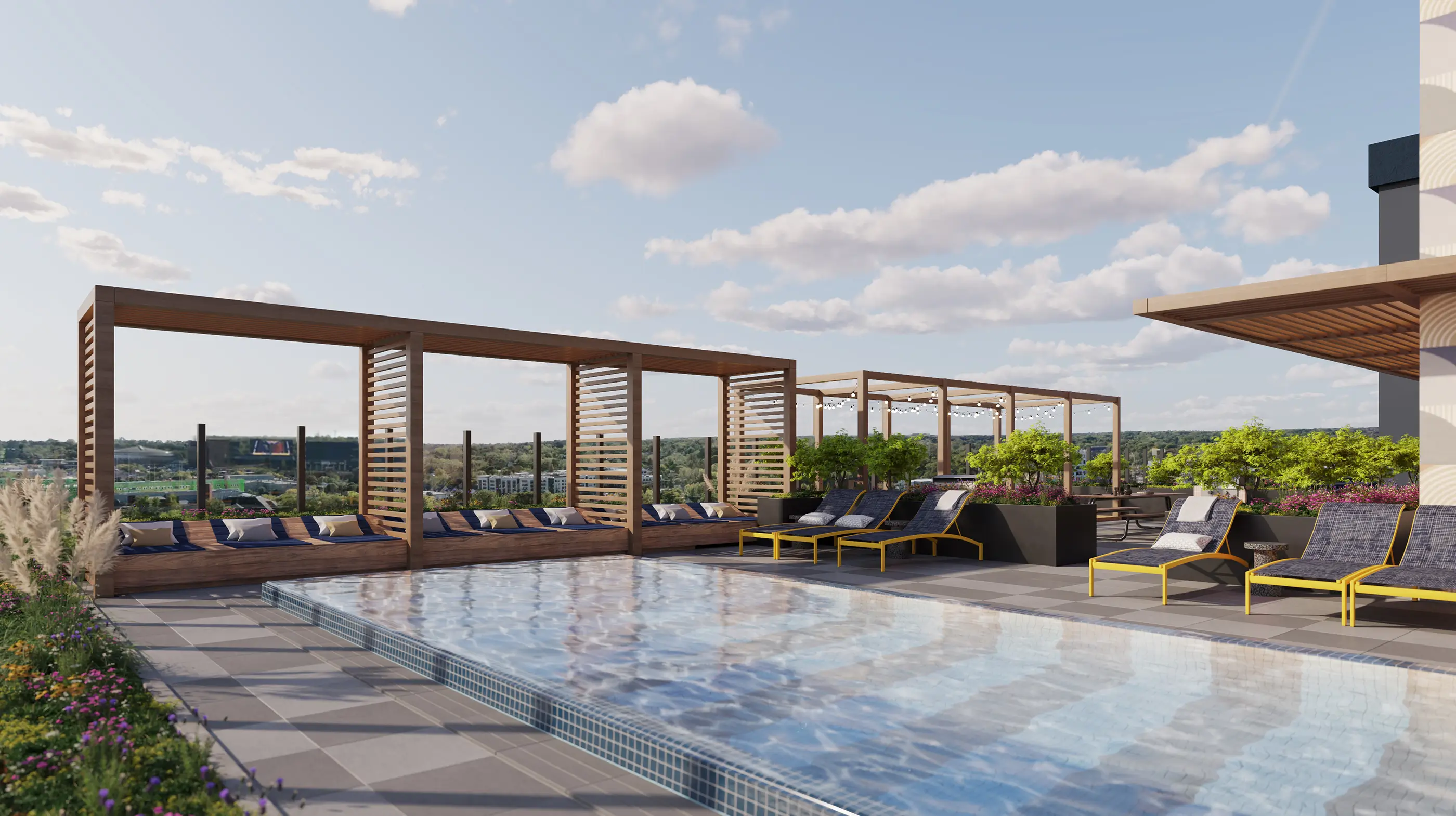 resort style pool